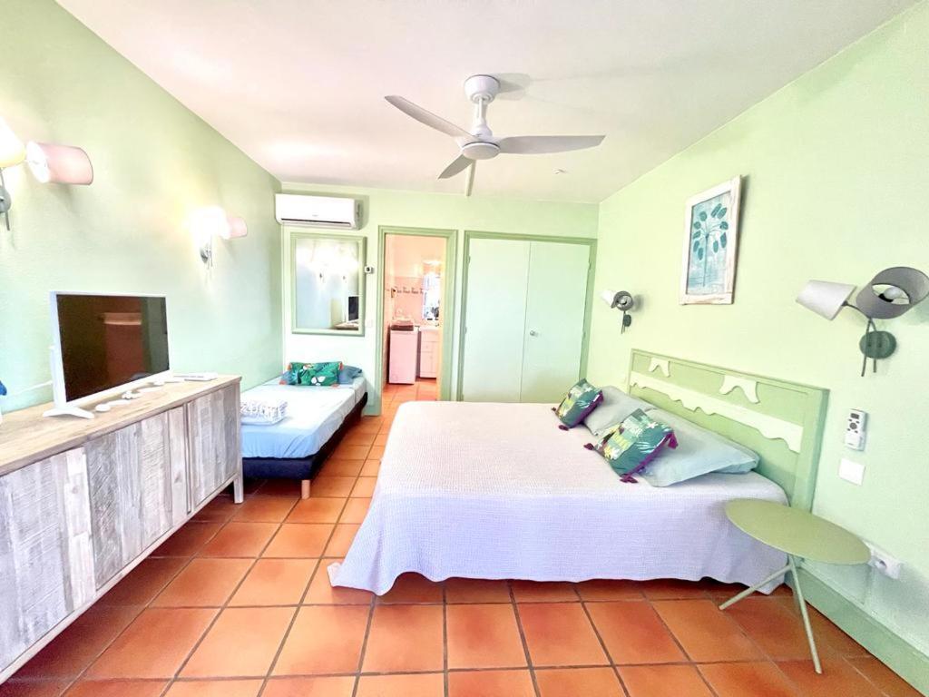 Guadeloupe- Saint-Francois- Residence Anse Des Rochers - Appartement Quart De Villa Etage - Vue Mer- 4 Personnes - Lit Bebe Sur Demande - Citerne Et Wifi Prives -Animaux Ok-Acces Plage Direct -Apnee Bien-Etre Experience Sur Demande Avec Instructeur A Exteriör bild